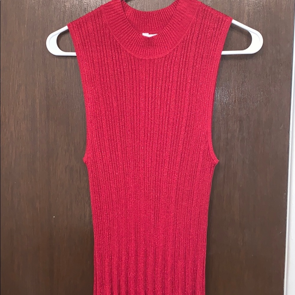 Red sparkly Christmas dress